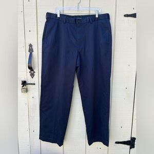 Brooks Brothers Mens Pant 38x30 Advantage Chino Hudson Navy Blue Cotton Preppy